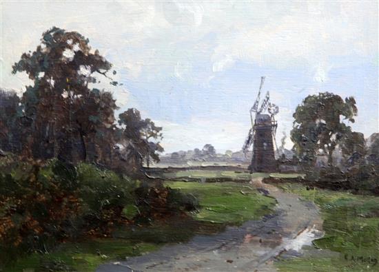 Campbell Archibald Mellon (1878-1955) A Scene in Norfolk 8.5 x 11.5in.